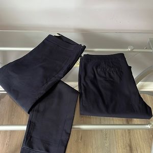Tory Burch navy bundle pants. Size 10 and 12